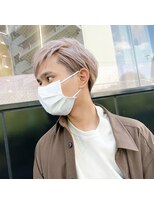 耳掛けstyle/ハイトーンカラー/ツーブロックマッシュ
