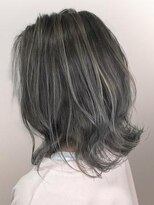 オーブ ヘアー サンシア 弘前店(AUBE HAIR sancia)&nbsp;【AUBE HAIR】ホワイトグレージュ_外ハネロブ