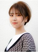  [[オージュアサロン/恵比寿]簡単スタイリング/耳掛けショート