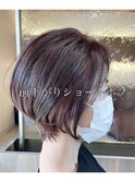 前下がりショートボブ/レディースショート/ショコラアッシュ
