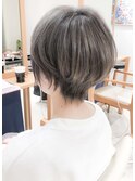 ボブウルフエッジショートショートウルフボブ小顔カット