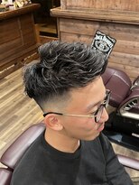 ラボーテイサミヘアーイースト(La.beaut'e ISAMI HAIR EAST) MEN’S HAIRハイライトマッシュパーマ〈理容室〉東浦和メンズ
