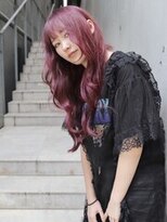 ディア(.eer) ダブルカラー×シールエクステ80枚/ワインレッド・ロングヘア