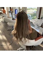 クラン ヘアーアンドスタジオ(CLAN hair & studio)&nbsp;ハイトーンエクステブリーチインナーミルクティーベージュ