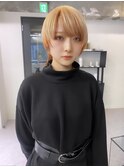黒髪/グレーベージュ/レイヤーロング/前髪パーマ/渋 谷