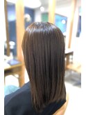 伸ばしかけでまとまりにくく、悩んでいる方への縮毛矯正◎30代