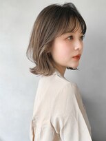 レクタ(RECTA) グレーベージュミディアム黒髪アッシュベージュインナーカラー4