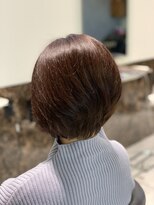 ビジョルノ つくばみどりの店(Begiorno)&nbsp;うるツヤ丸みボブウルフワンカール小顔補正立体カット