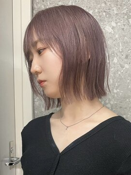 サンク 原宿 表参道(cinq) ショートボブくびれショートヘア切りっぱなし長めボブ20代30代