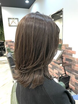 リノナ(Linona) ☆小顔効果カット インナーカラー グレーベージュ 髪質改善 韓国