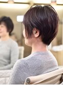 大人ショートボブ＋オーガニックカラー＋生コラーゲンTR