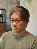 大人かき上げフェザーウルフ【メンズカット/メンズヘア】