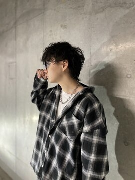 ガーデン タチカワ(garden tachikawa) 【立川メンズ】ニュアンスセンター波巻き刈り上げマッシュ