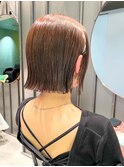 切りっぱなしボブ/グレージュ/20代30代AYA71