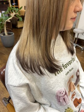 アソビ(asobi) 【asobi】レイヤーカット×エンドカラー