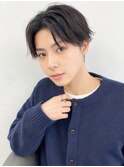 大人男性メンズカットニュアンスセンターパートナチュラル