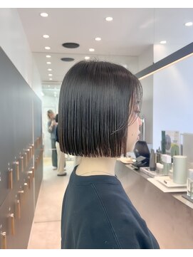 ロンドシエル 横浜(Lond ciel) イメチェン外ハネボブ美髪ワイドバングミディアムレイヤーカット