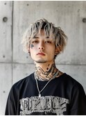 ブリーチ/スペインカール/スパイキーショート/ブルーブラック