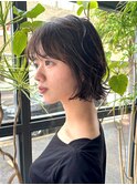 こなれ感ニュアンスパーマボブ