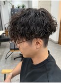 栃木メンズ波巻きスパイラルパーマシャドウパーマツイストパーマ