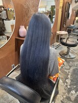 チャプター 問屋町(chapter)&nbsp;ケアブリーチラベンダーブルーカラー髪質改善トリートメント