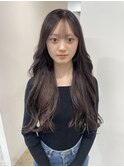 黒髪/オリーブグレー/ココアベージュ/小顔/クラゲヘアー