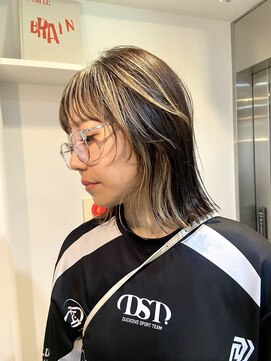 パープル(PURPLE) デザインカラー/ハイライトカラー/レイヤーカット