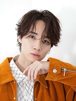 オーシャントーキョー 心斎橋(OCEAN TOKYO WEST) シースルーセンターパートツーブロックラウンドマッシュウルフ