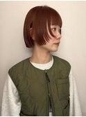 オレンジブラウン/ミニボブ