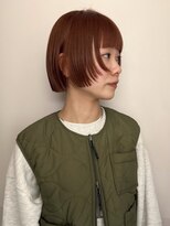 マイル 渋谷(mile)&nbsp;オレンジブラウン/ミニボブ