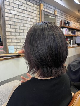 ポタム 東中野(potamu) レイヤーボブとほんのりインナーカラー