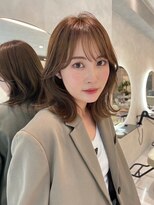 エヌ 大阪梅田茶屋町(enu)&nbsp;韓国風顔まわりレイヤーカット×ブラウンカラー