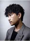 men's hair/波巻きツイストスパイラル/ニュアンスパーマ
