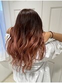 ダークパープル/ナチュラルショート/夏のヘアアレンジ/東村山