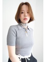 シクネ 新潟駅 万代(SHICUNE)&nbsp;ユウダイ★新潟/万代　ミニマルボブ　大人ボブ　透明感カラー