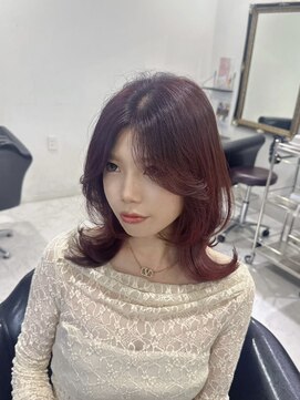 ザ アクネ 岡崎竜美丘店(THE ACNE) レイヤーボブ_くびれミディアム