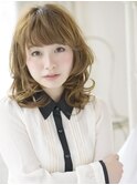 【Lond】ルーズパーマで伸ばしかけでも愛されゆるふわミディ