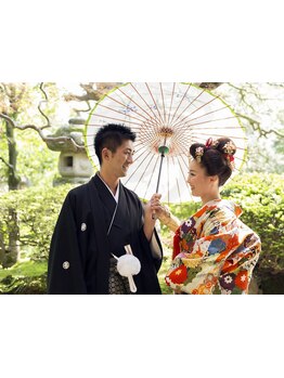 婚礼シーンでも活躍！着付けの先生の資格を持つベテランスタイリスト担当☆着崩れしにくい綺麗な仕上がり◎