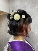 ボブヘアセット 成人式セット/ヘアアレンジ/ボブアレンジ