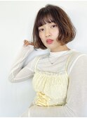 大人可愛い ふんわりパーマ 透明感カラー 小顔カット