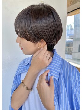 スー 渋谷(suu) 黒髪ショートカットマッシュショートヘア丸みショートボブ