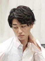 ヨシザワインク プレミアム 横浜 桜木町店(YOSHIZAWA Inc. PREMIUM)&nbsp;黒髪ナチュラルパーマアップバング