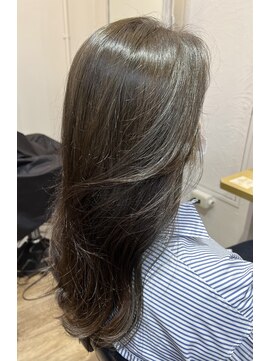 イオエ(ioe) 黒髪/ボブルフ/ネビージュ/小顔/ワンレン/髪質改善/グレージュ