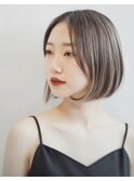 大人かわいいハイライトボブ20代30代