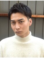 フリーク バーバーショップ 都島店(FREAK BARBER SHOP) アップバングツーブロック束感ショート