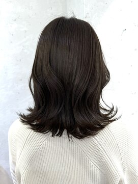 ロンドプランタン 恵比寿(Lond Printemps) ミディアムくびれレイヤーヘア 巻かなくてもok!ベージュカラー