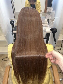 プラス ファースト ヘア(Plus 1st) オージュアトリートメント×こっくりブラウン×スーパーロング