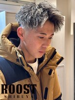 ルースト 渋谷店(ROOST)&nbsp;ツイストパーマ×ホワイトハイライト