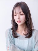 20代30代/大人かわいい/小顔ひし形/ウルフ/ミディアムレイヤー