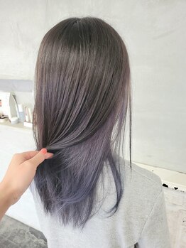セットアップ 倉敷中庄店(SET-UP)の写真/【中庄】人気のイヤリングカラーやハイライトならお任せ！透明感たっぷりのカラーでオシャレを楽しもう＊